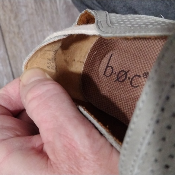 B.O.C. grey perforated material loafers. Size 8.5 - Picture 2 of 11